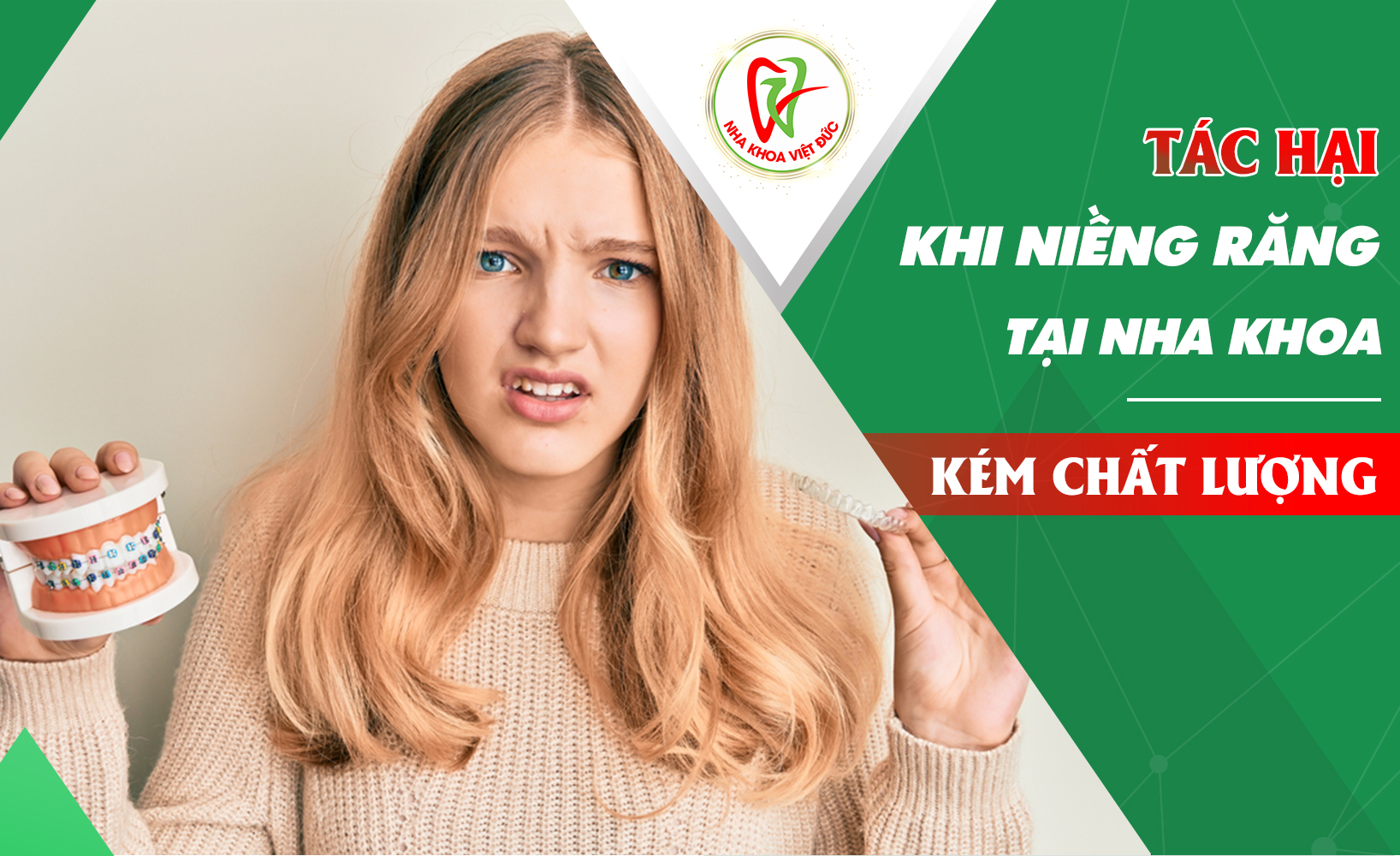 TÁC HẠI KHI NIỀNG RĂNG TẠI NHỮNG NHA KHOA KÉM CHẤT LƯỢNG